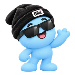 Riki, your money buddy, waving hello